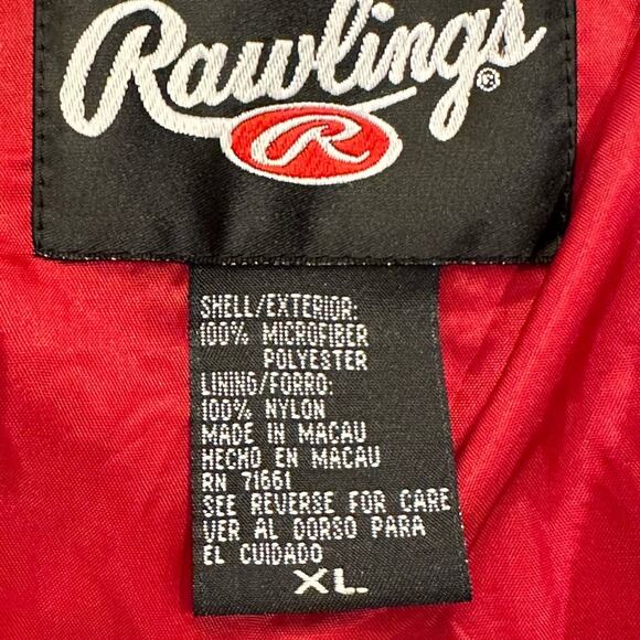 Rawlings Microfiber Mens XL Golf Wind Shirt in Red Stonecrest Golf Classic - Picture 3 of 6